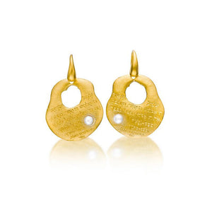 Earrings "Hear, O Israel" Gold-Plated