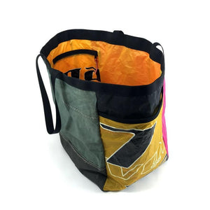 A stylish, handmade, upcycled tote bag to make your life more fun.