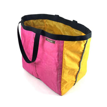 Load image into Gallery viewer, A stylish, handmade, upcycled tote bag to make your life more fun.