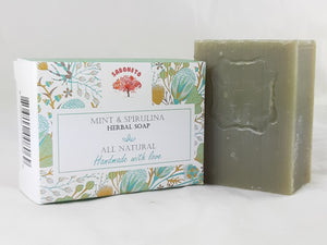 Natural Mint and Spirulina Soap